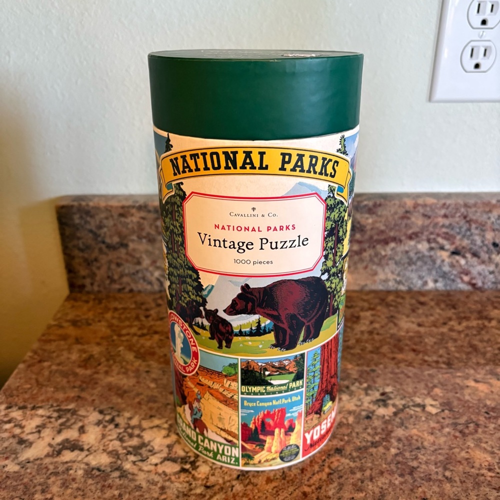 National Parks Vintage Style Puzzle - 1000 Pieces